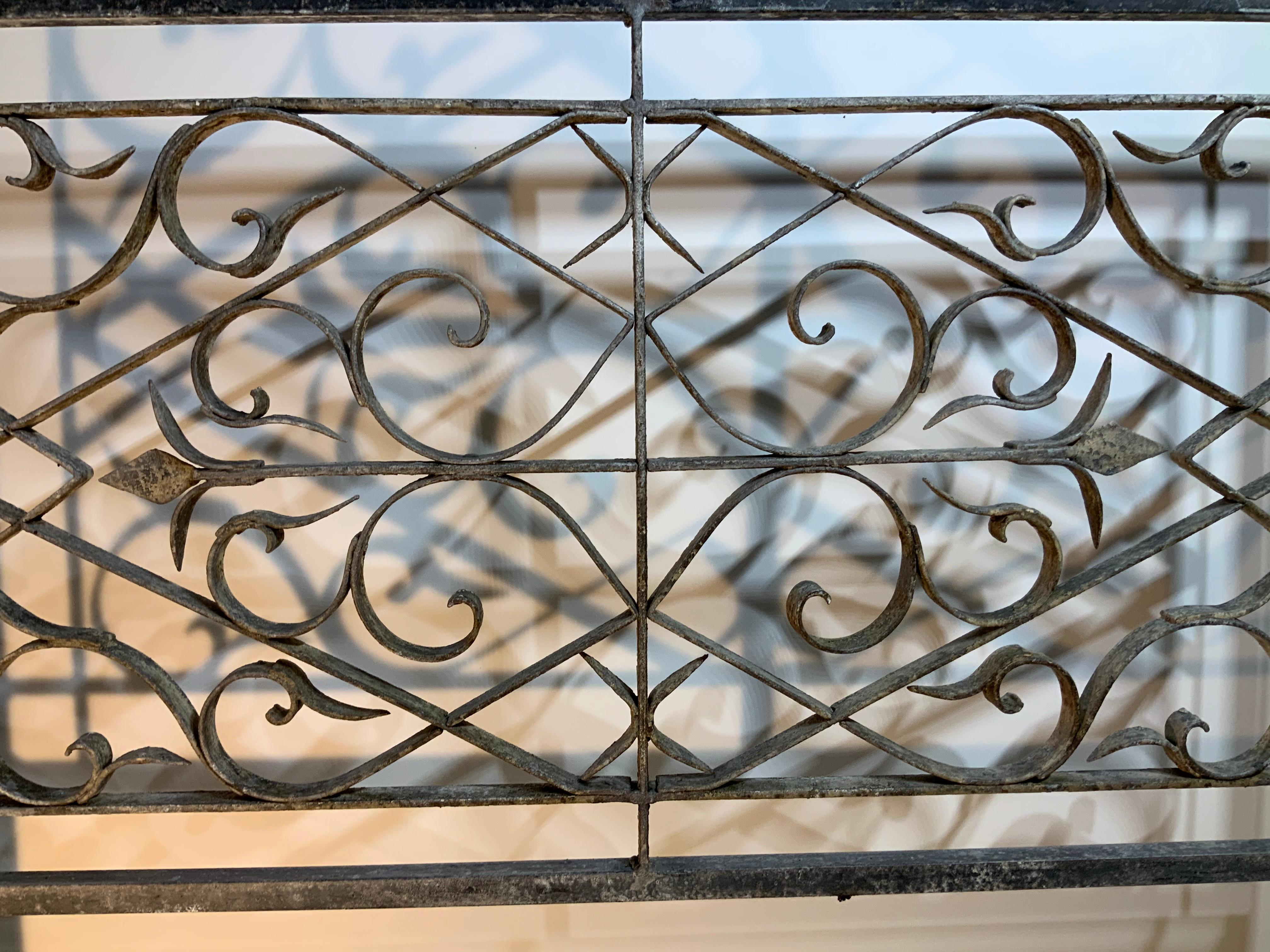 Hand Forged Iron Fireplace Screen 1