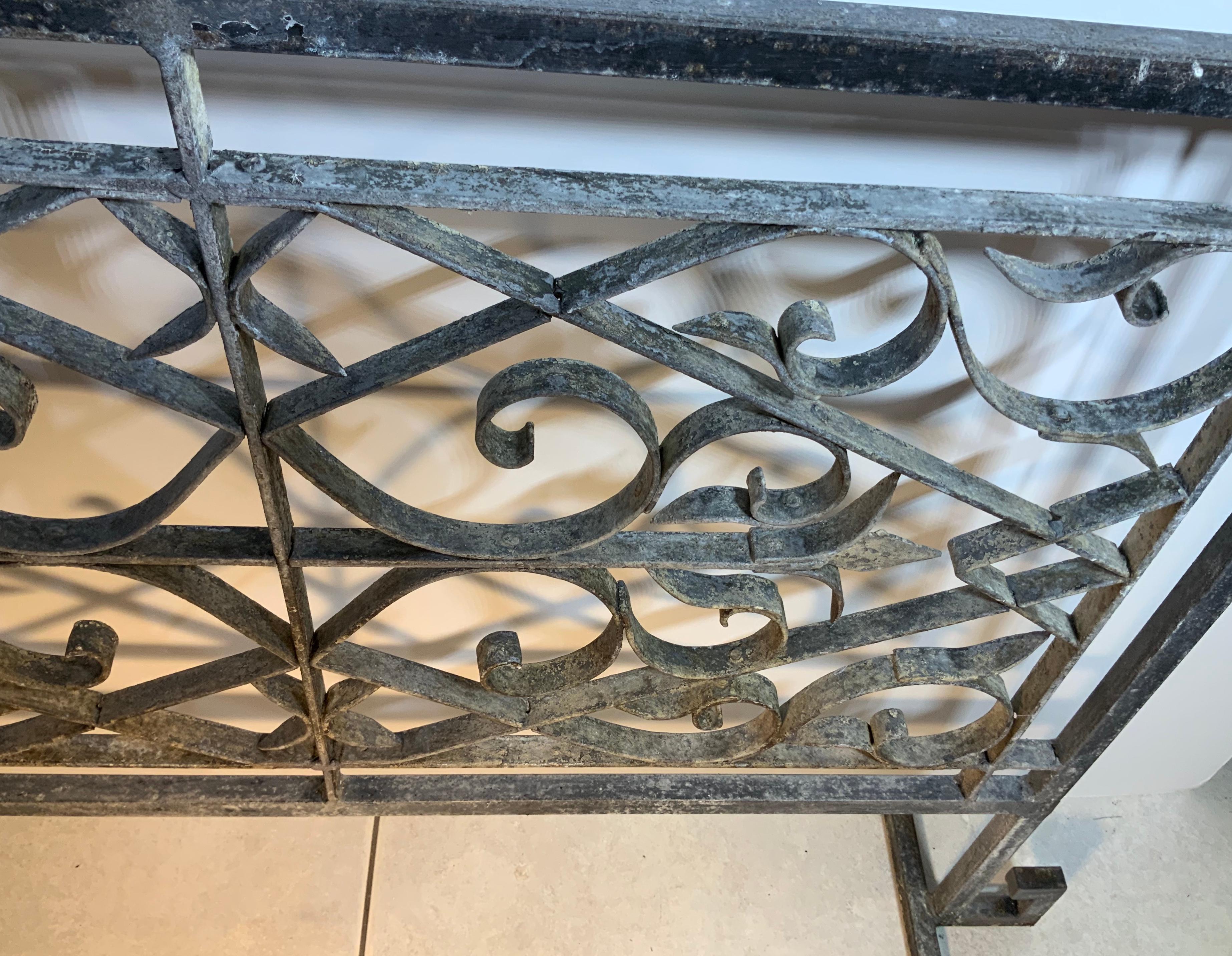 Hand Forged Iron Fireplace Screen 2