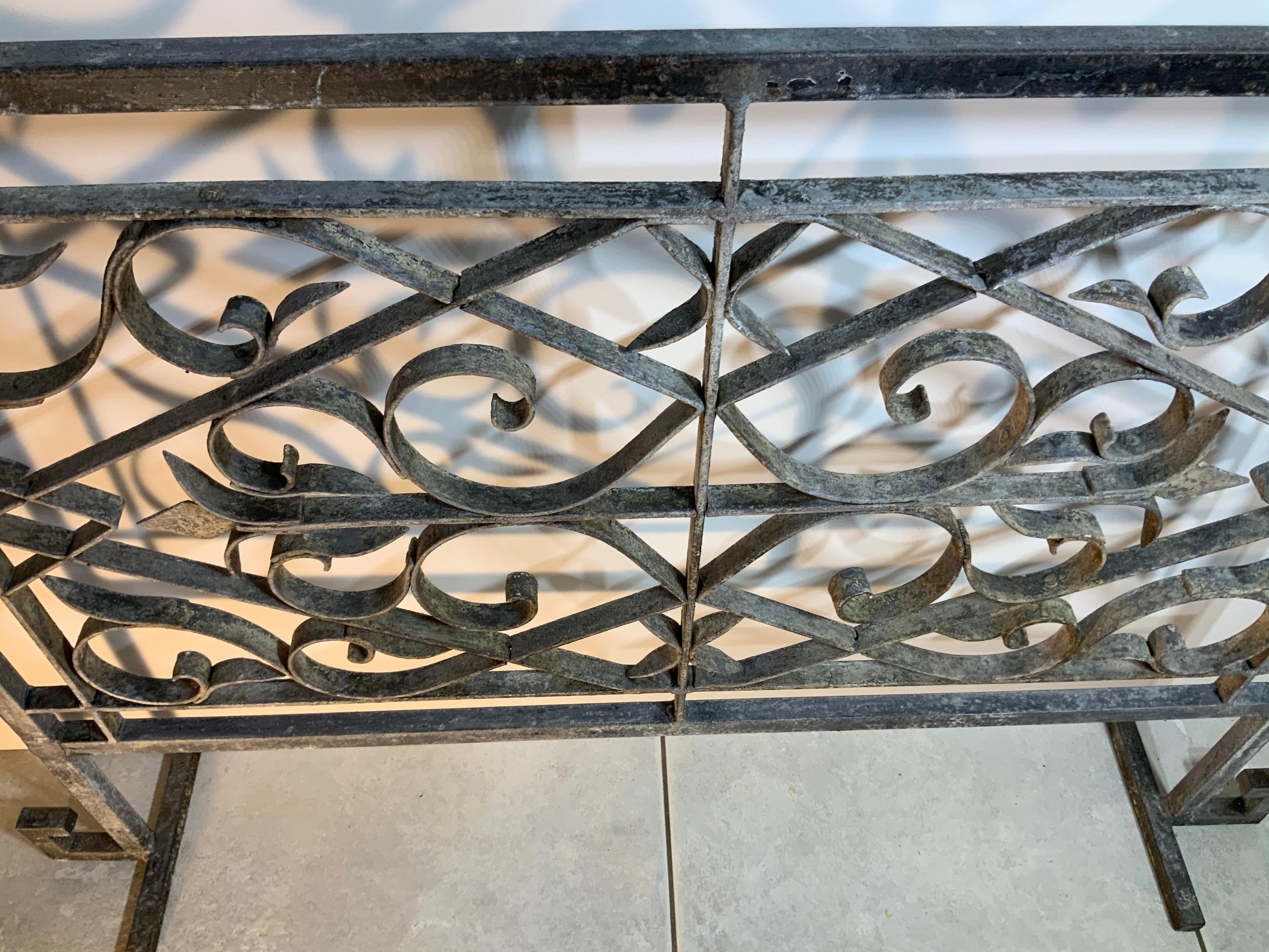 Hand Forged Iron Fireplace Screen 3