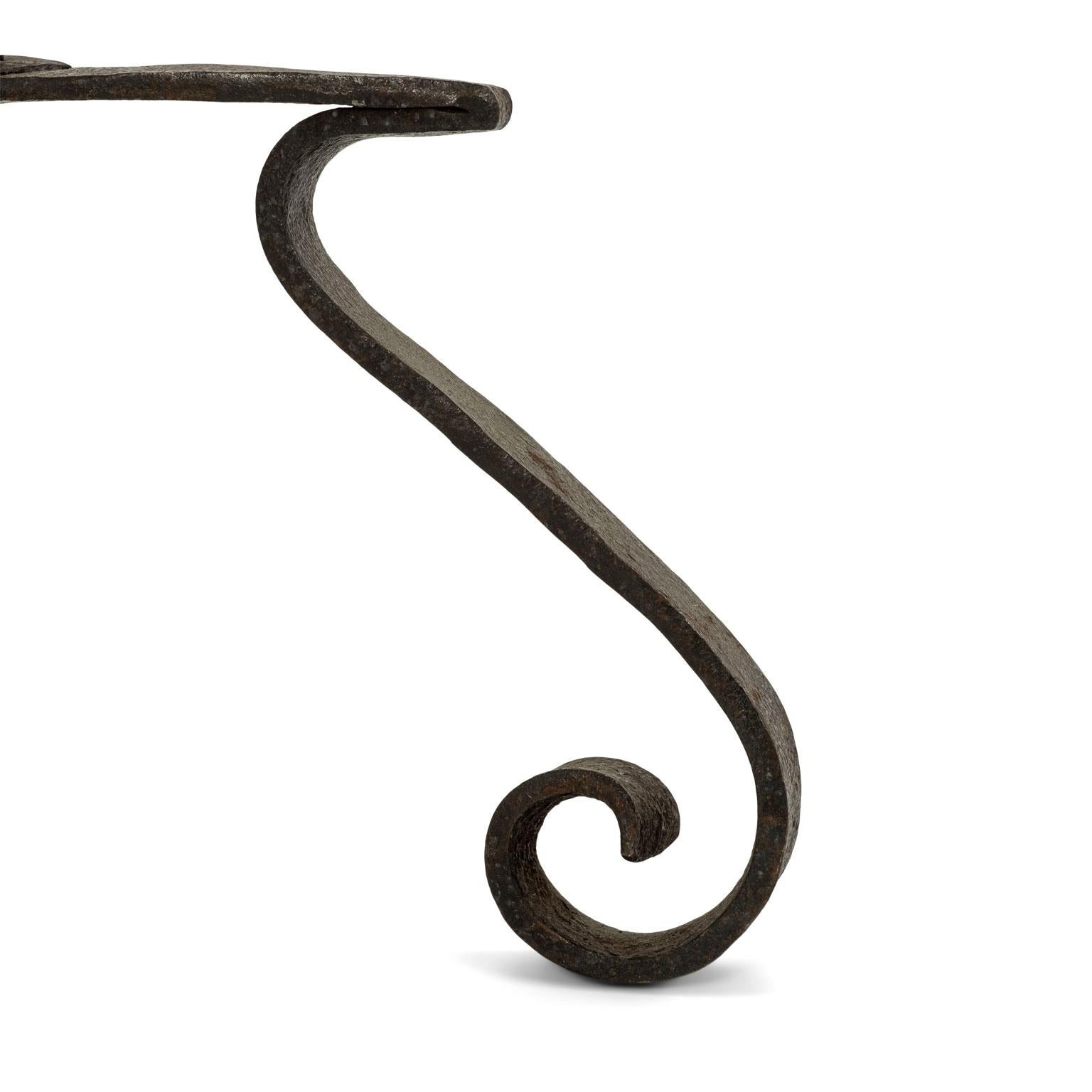 Hand-Forged Iron Floor Lamp For Sale 3