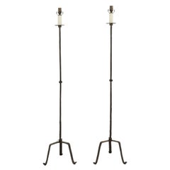 Hand-Forged Iron Floor Lamps