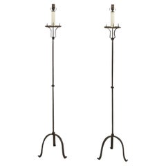 Hand-Forged Iron Floor Lamps