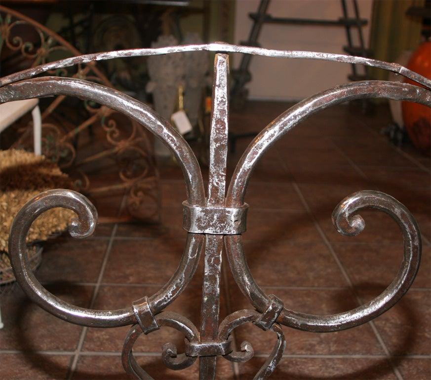 20th Century Hand Forged Iron Transom Grill For Sale