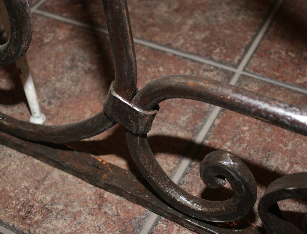 Hand Forged Iron Transom Grill For Sale 1