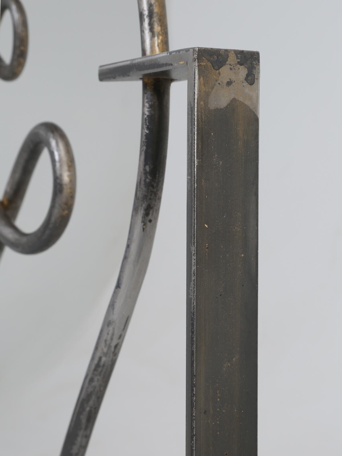 Handgeschmiedeter Kaminschirm aus Stahl, handgefertigt in Chicago, Sonderanfertigung verfügbar im Angebot 12