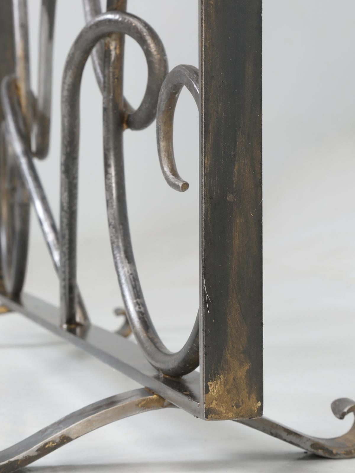 Hand Forged Steel Fireplace Screen Hand-Made in Chicago Special Order Available For Sale 12
