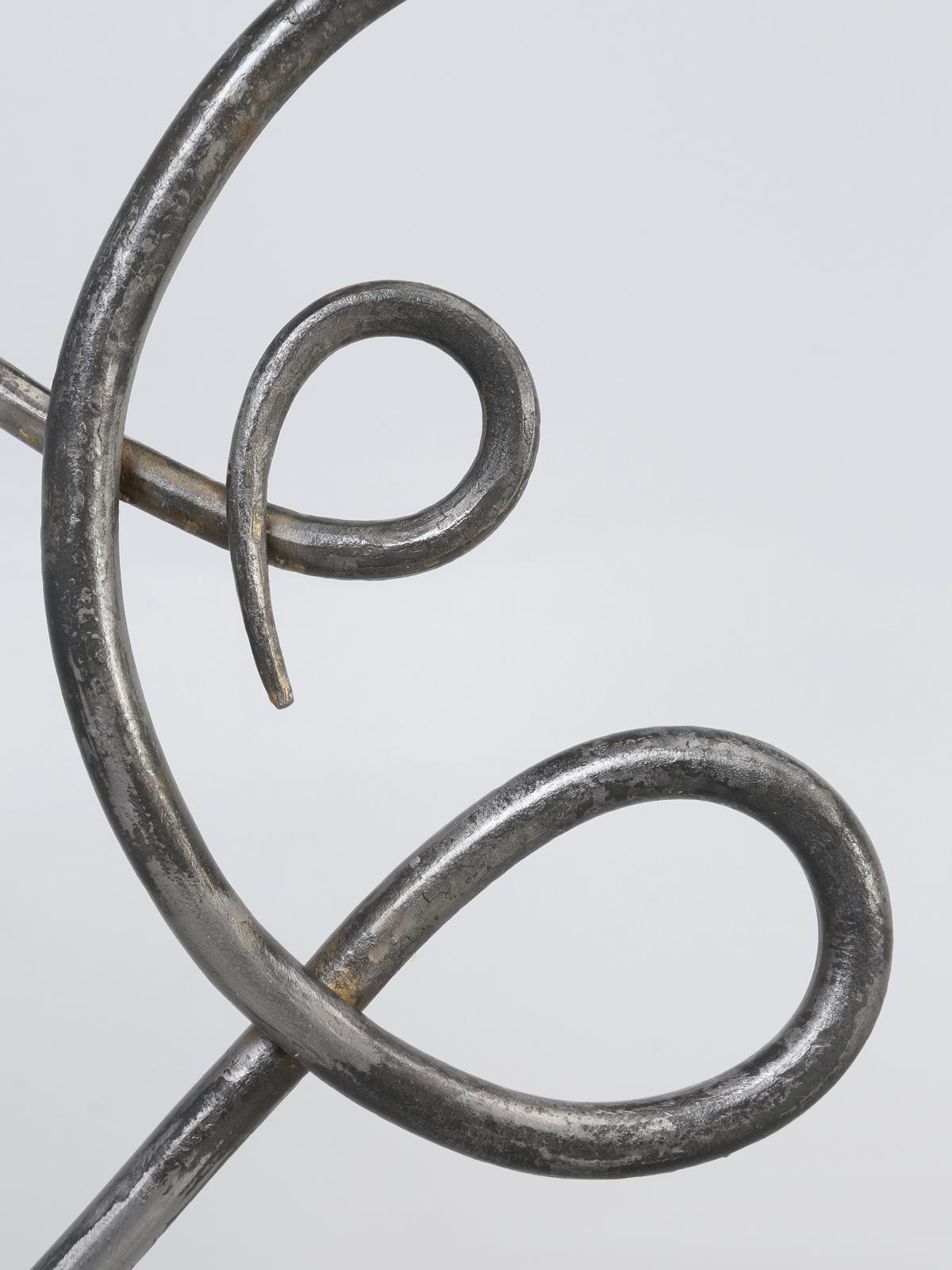 Handgeschmiedeter Kaminschirm aus Stahl, handgefertigt in Chicago, Sonderanfertigung verfügbar im Angebot 1