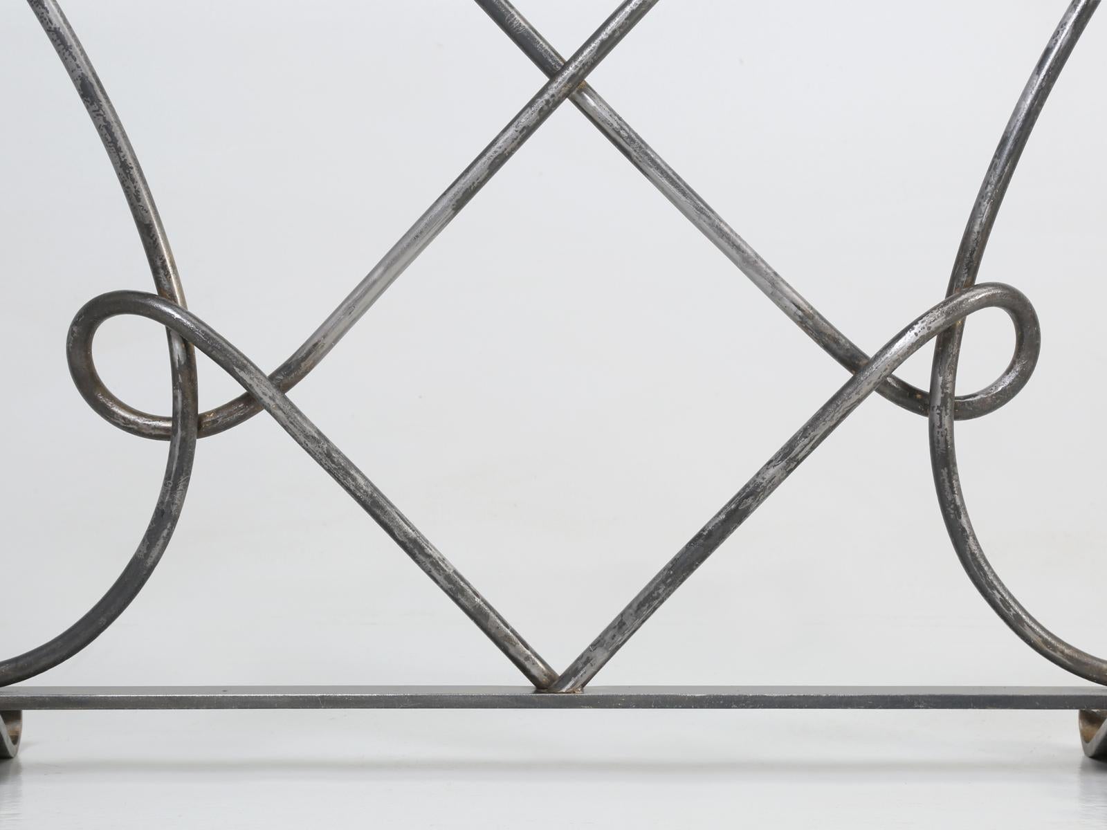 Hand Forged Steel Fireplace Screen Hand-Made in Chicago Special Order Available For Sale 1