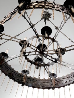 Hand Formed 13-Light Gothic Chandelier