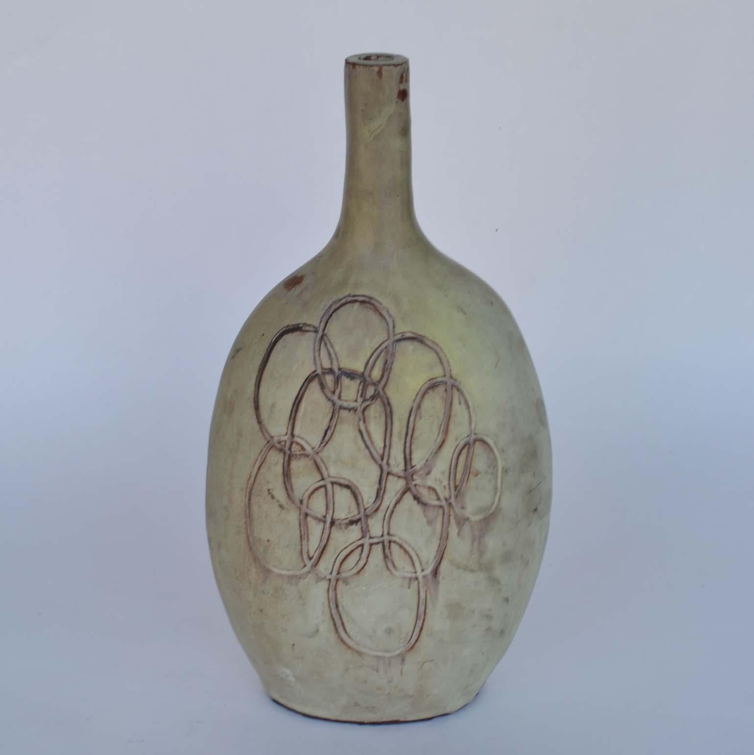 Hand Formed Studio Pottery Vases by Krystyna Czelny, 1960s 1