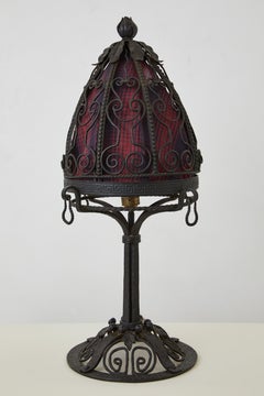 Hand-Hammered Art Deco Table Lamp C. 1920s-1930s