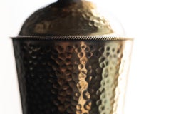 Hand-Hammered Brass Candleholder, Arts & Crafts