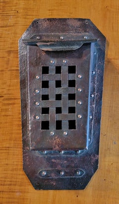 Brief- oder E-Mailbox aus gehämmertem Kupfer, Missionszeitalter, ca. 1910