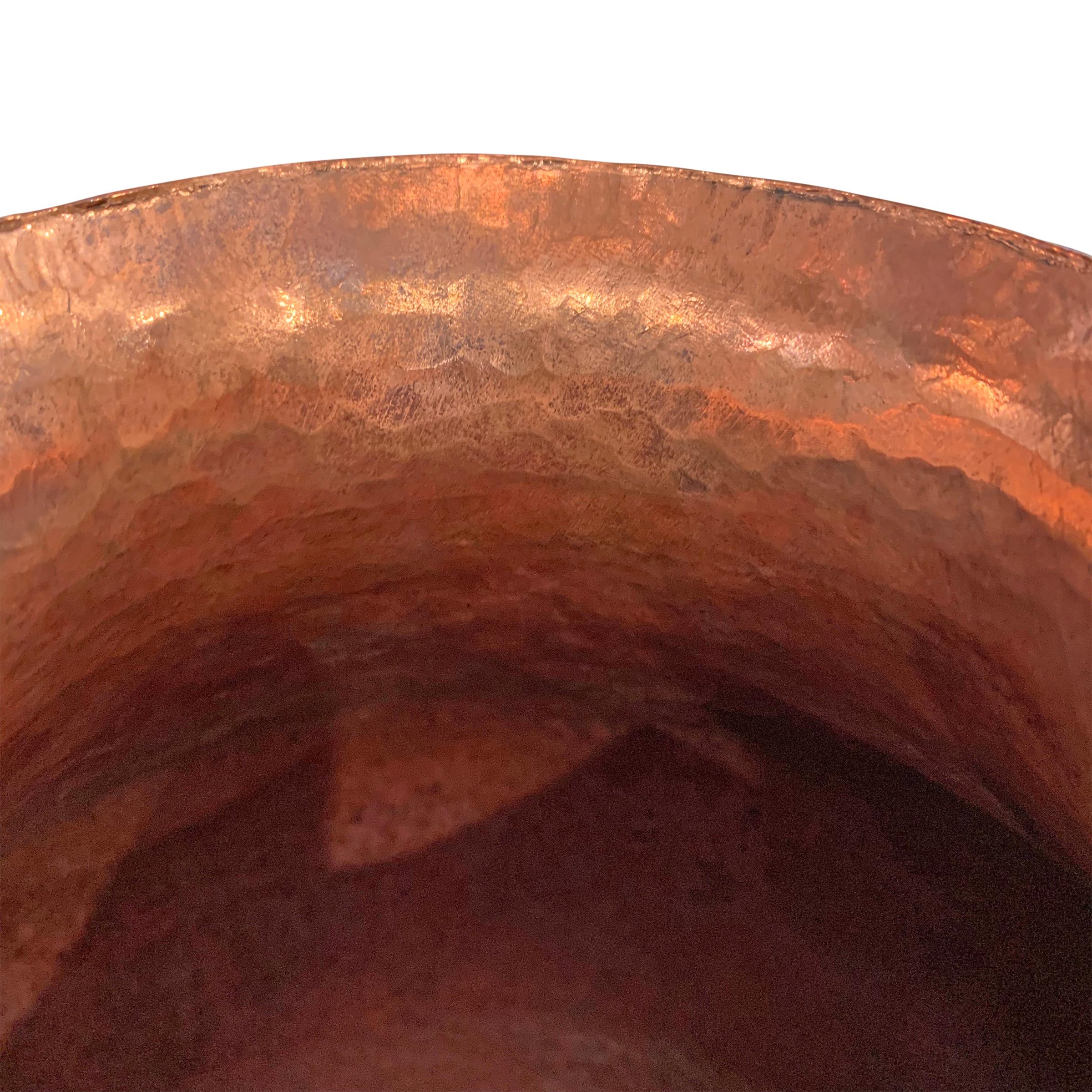 Mid-Century Modern Hand-Hammered Copper Vase