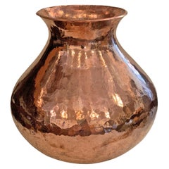 Hand-Hammered Copper Vase