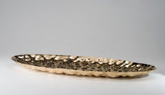 Hand-Hammered Metal Vide Poche, Mid-Century Modern Italian Design