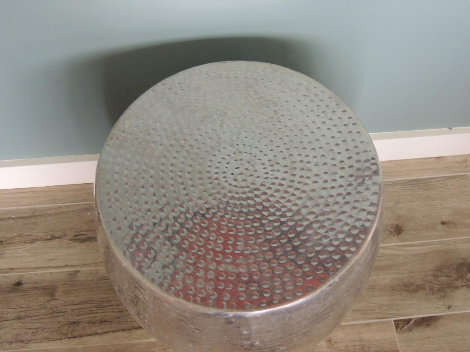 hammered drum table