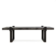 Hand-Hammered Steel Coffee Table