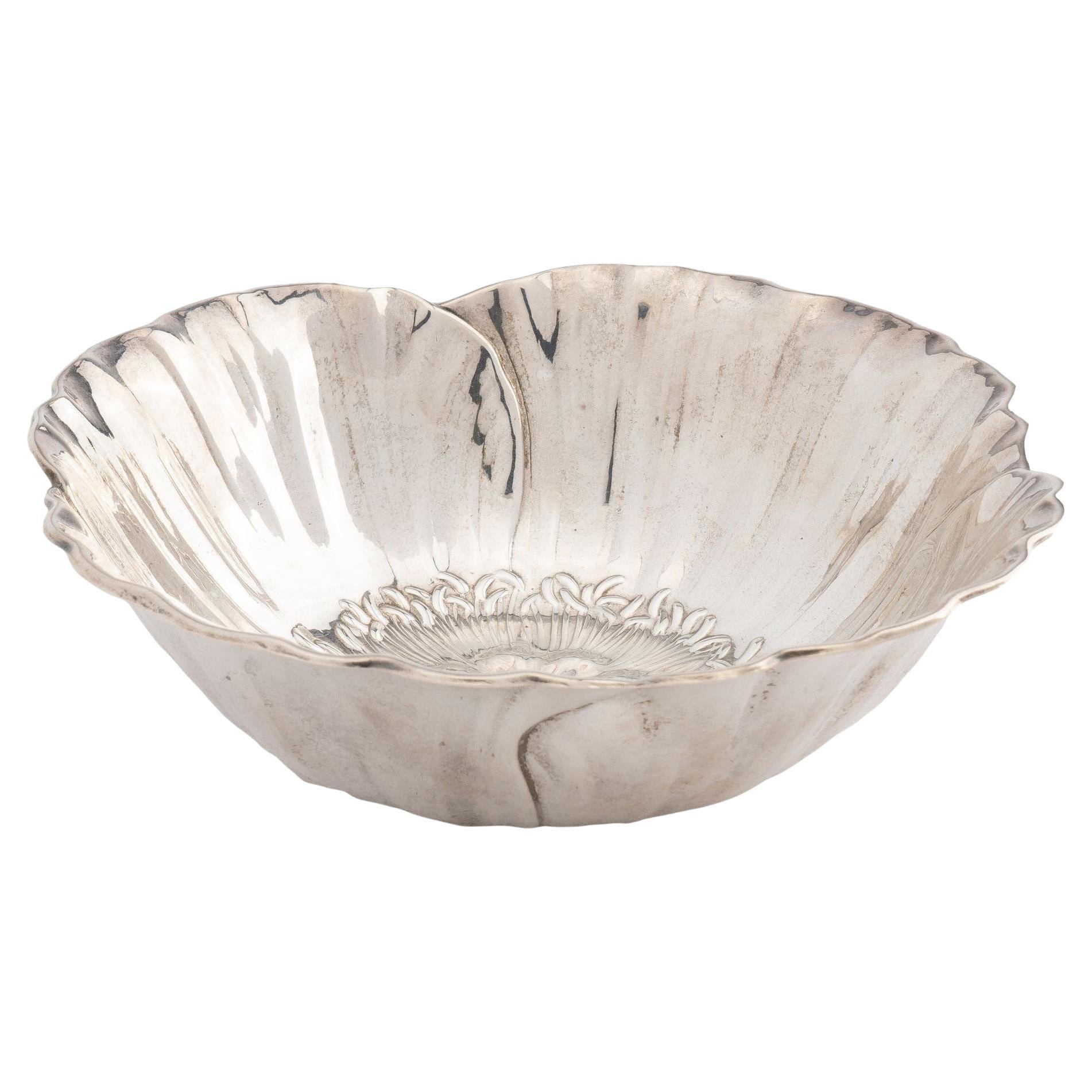 Hand-Hammered Sterling Silver Bowl by Meriden Britannia Co '1893'