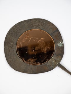 Miroir main en cuivre de Lorenzo Burchiellaro, circa 1970