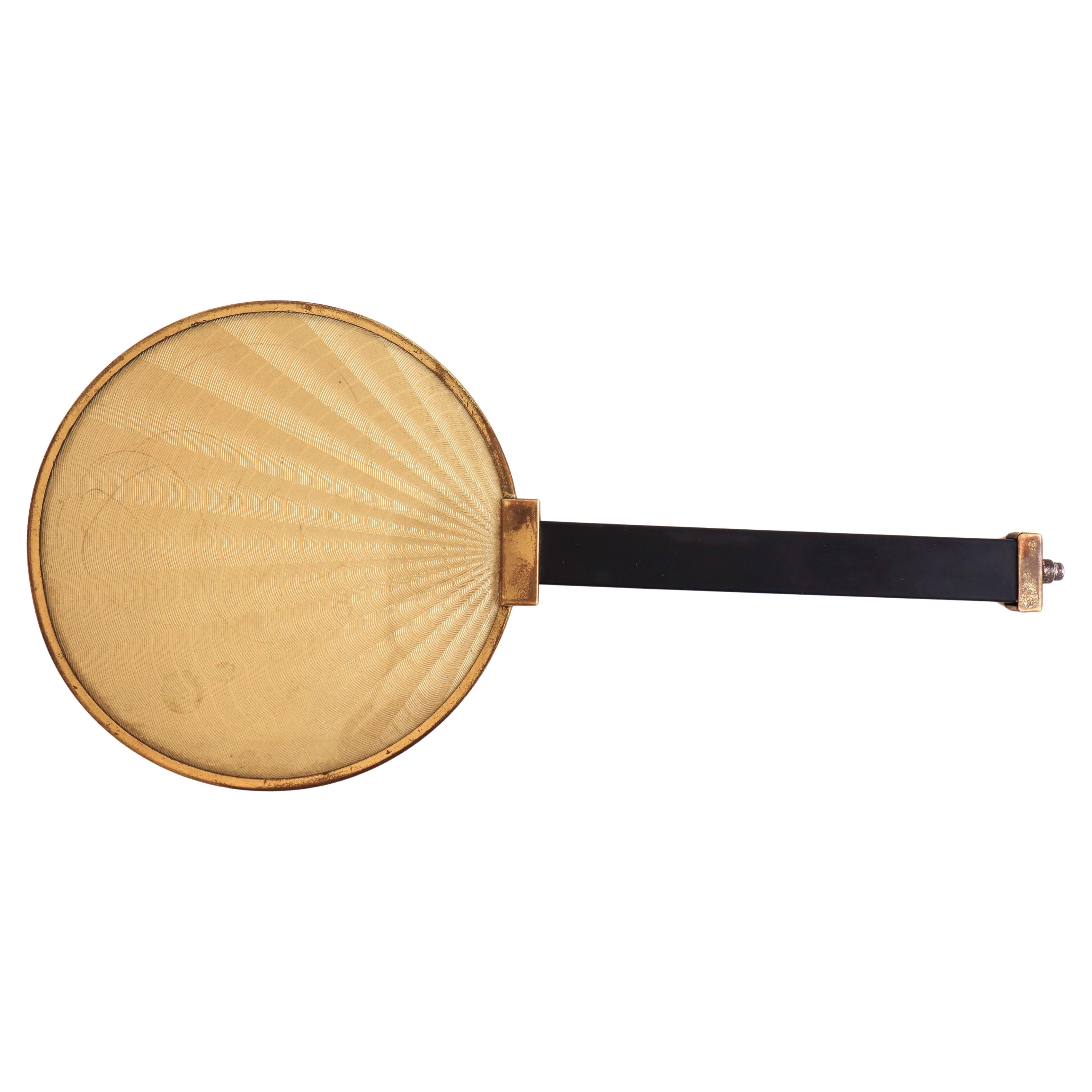Hand held mirror - Sweden - Swedish Grace - 1920-1930s Brass & Glass