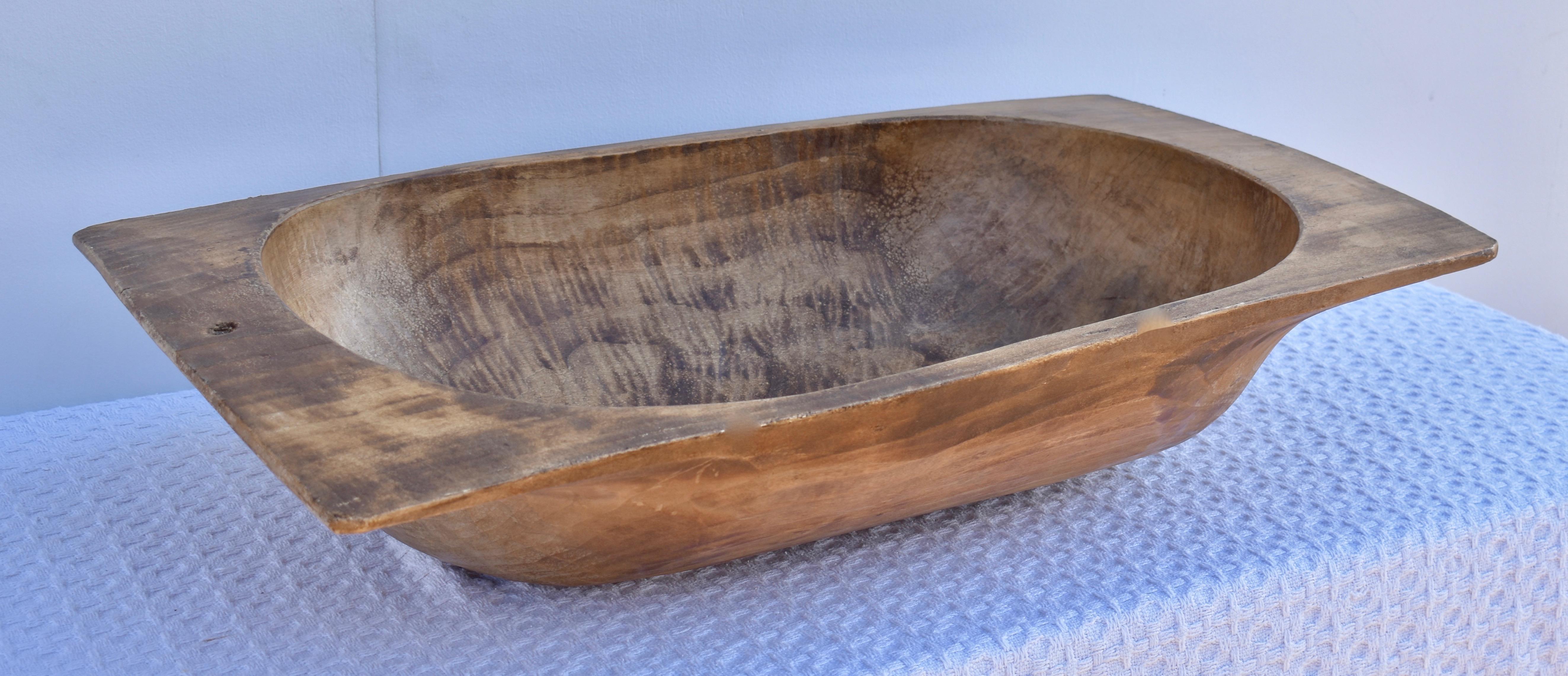 antique wooden dough bowls