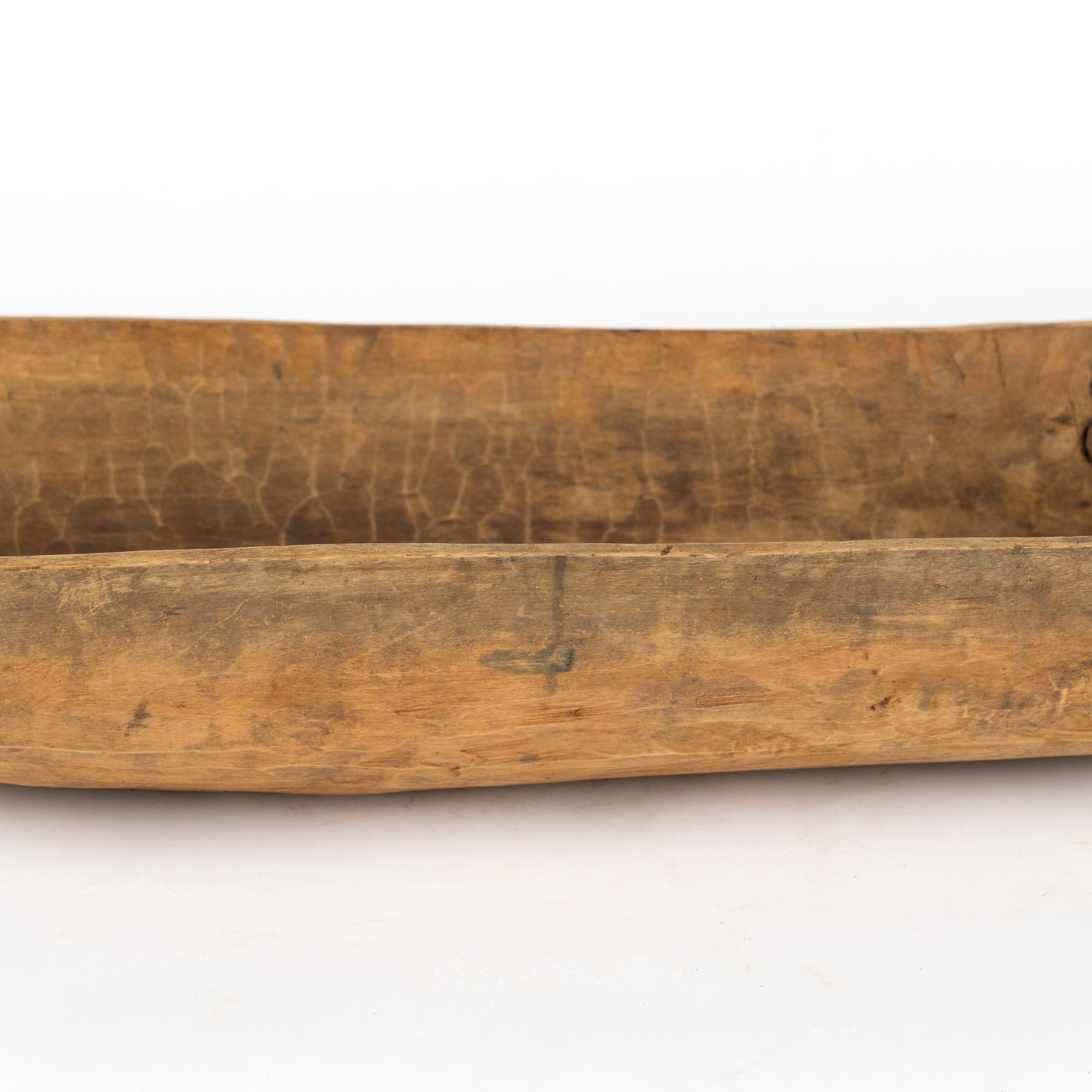 Hand Hewn Wooden Dough Bowl, Hungary circa 1890 For Sale 1