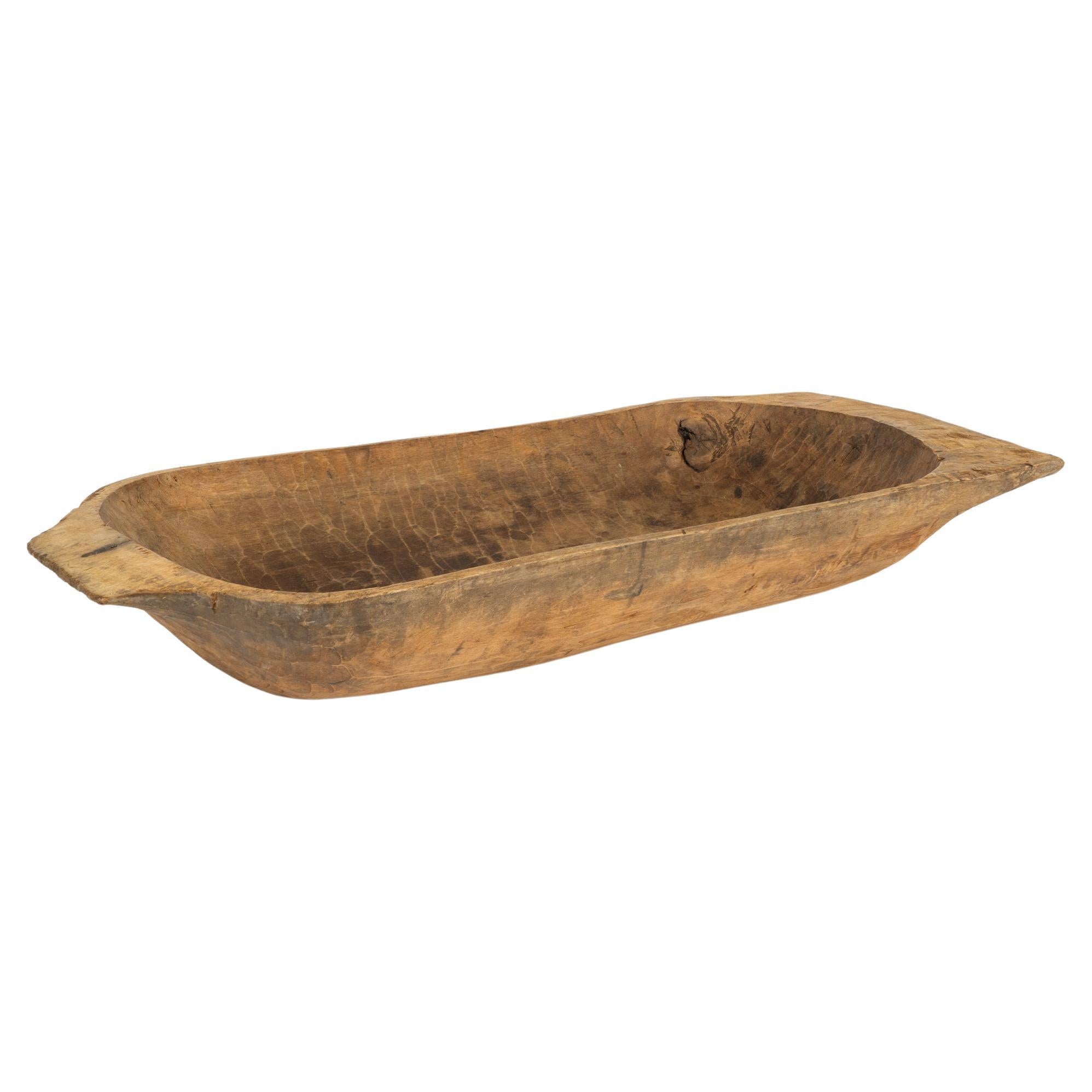 Hand Hewn Wooden Dough Bowl, Hungary circa 1890 For Sale
