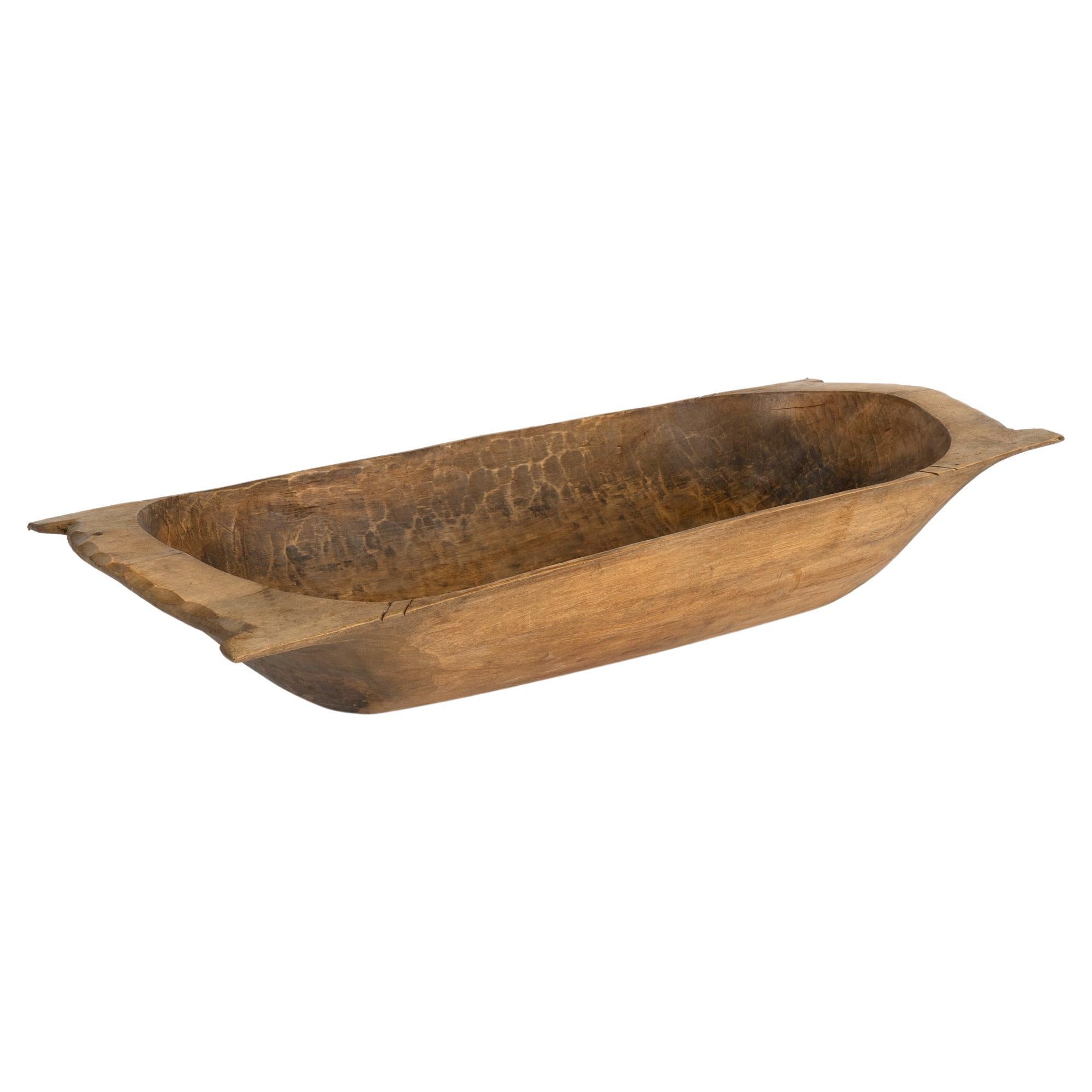 Hand Hewn Wooden Dough Bowl, Hungary circa 1890 For Sale