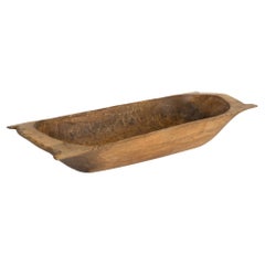 Antique Hand Hewn Wooden Dough Bowl, Hungary circa 1890