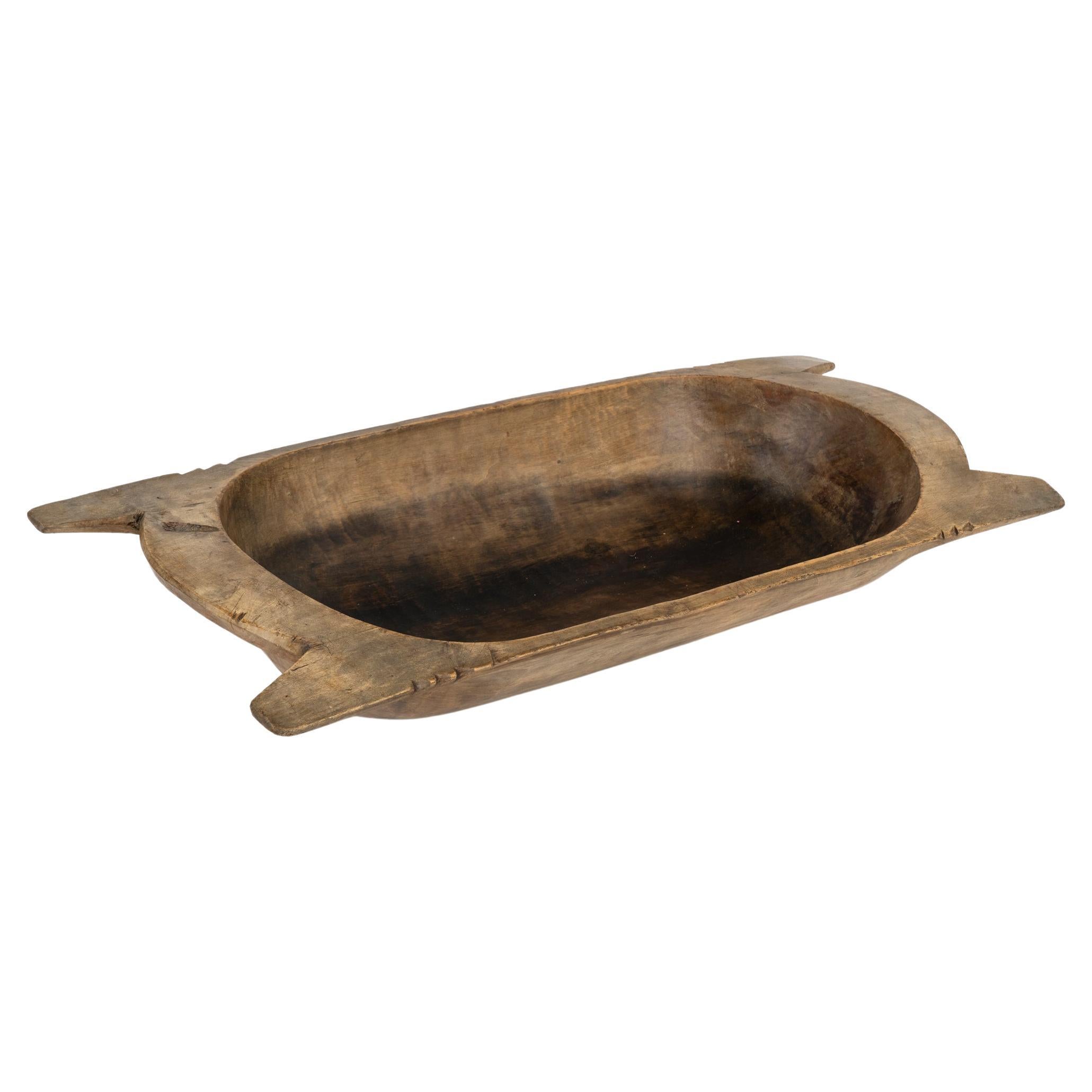 Hand Hewn Wooden Dough Bowl, Hungary circa 1890 For Sale