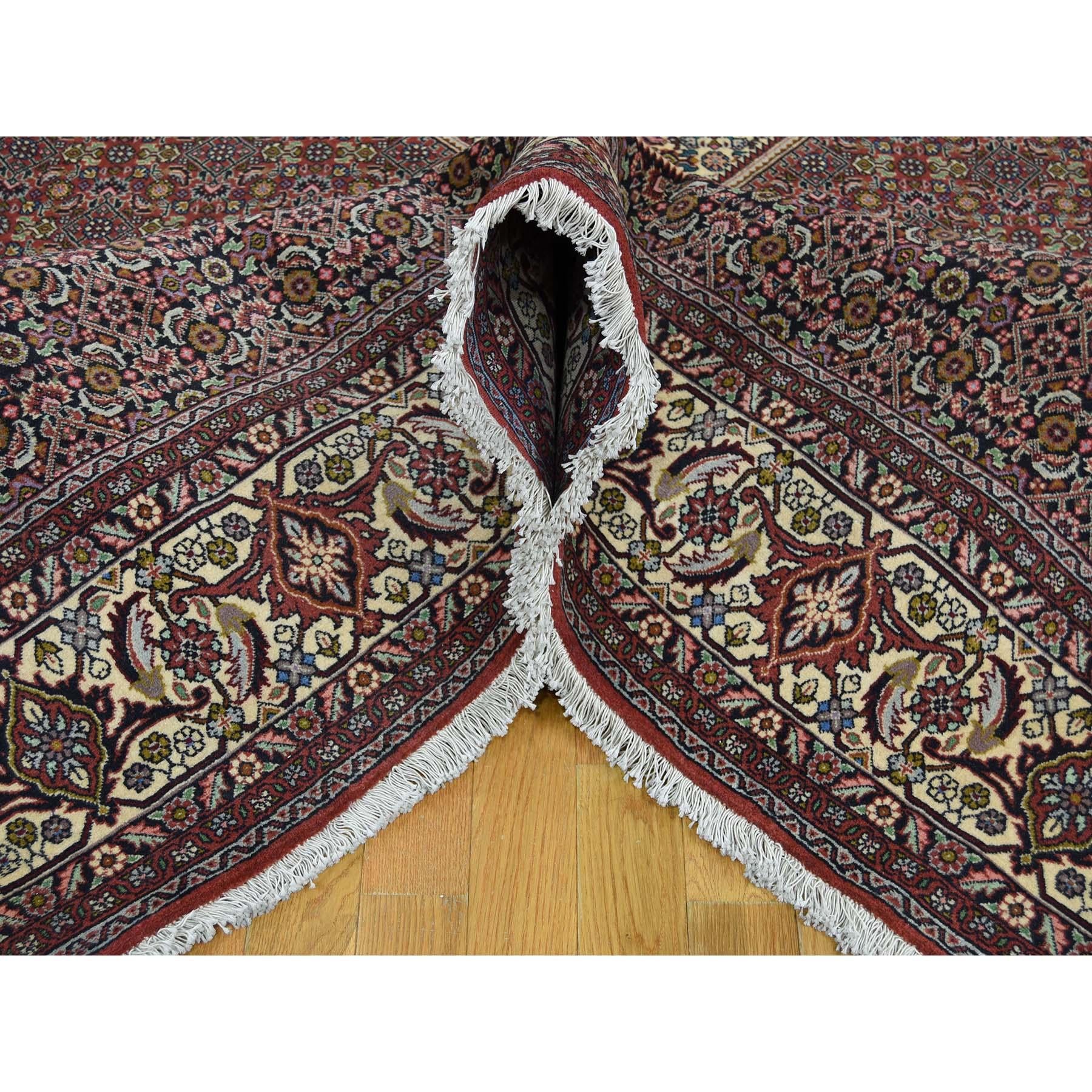 Mid-20th Century Hand Knotted 100 Percent Wool New Persian Bijar 300 Kpsi Oriental Rug