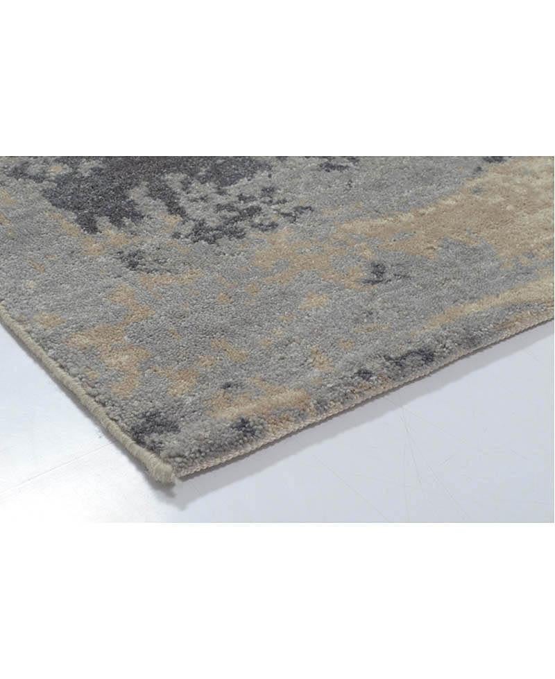 Hand-Knotted 100 % Wool Abstract Art Tan Grey Rug - 8'x10' In New Condition For Sale In New York, US