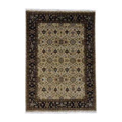 Hand Knotted 300 Kpsi Hereke Design Wool and Silk Oriental Rug