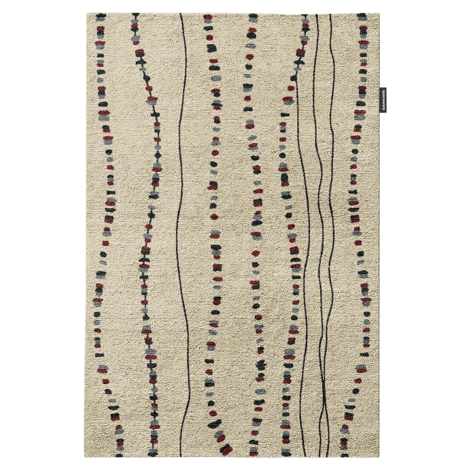 Hand Knotted Abacus Rug by Spacewarp For Sale