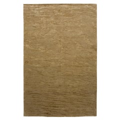 Tapis de luxe moderne noué à la main Blurr Gold 10x14