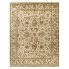 Luxury Traditional Hand-Knotted Cream 12X24 Rug