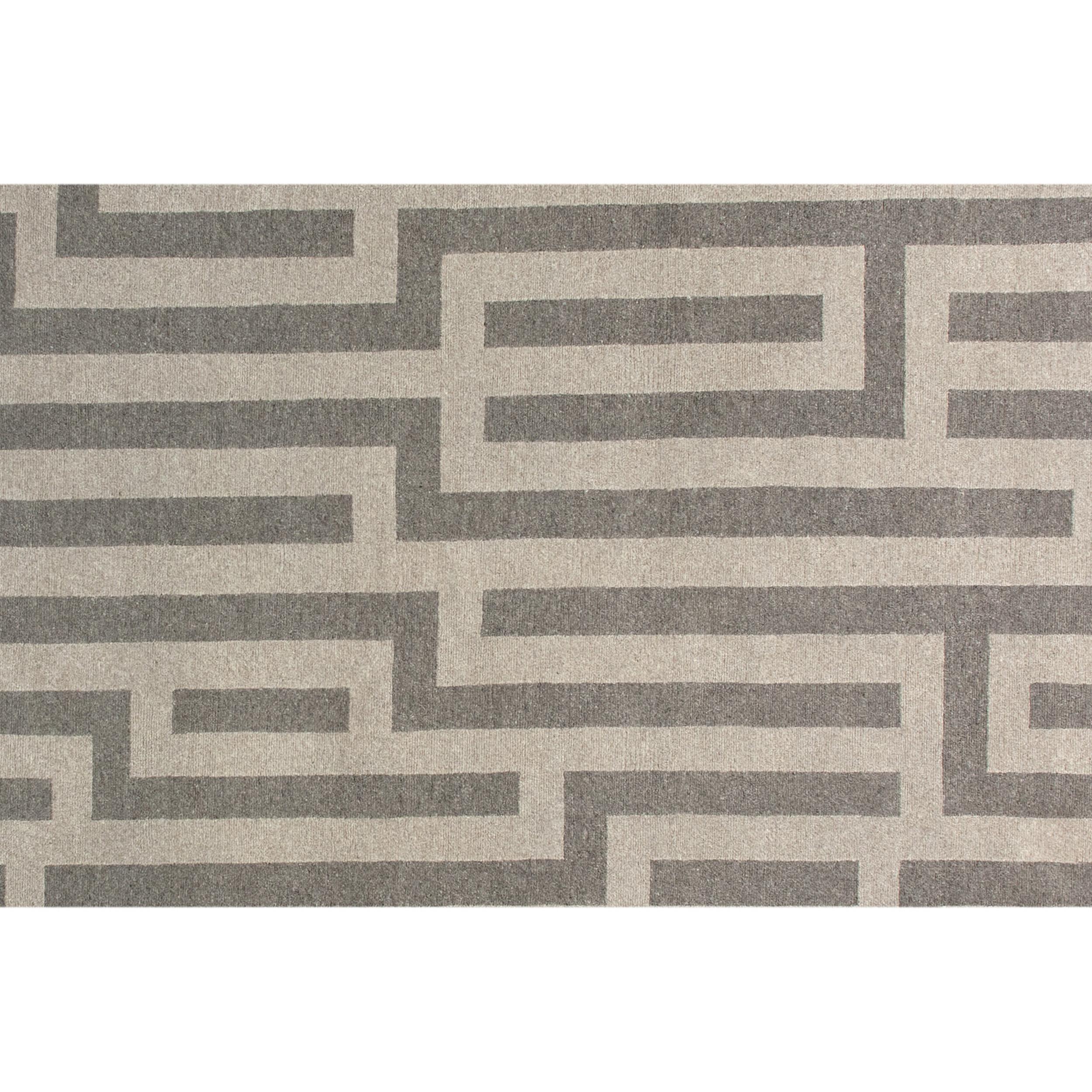 Luxury Modern Hand-Knotted Adaptations Maze Fawn 12x16 Rug In New Condition For Sale In Secaucus, NJ