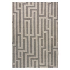 Luxury Modern Hand-Knotted Adaptations Maze Fawn 12x16 Rug