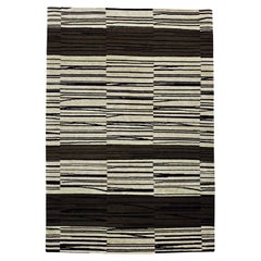Luxury Modern Hand-Knotted Adaptations Static Coffee 12x16 Rug