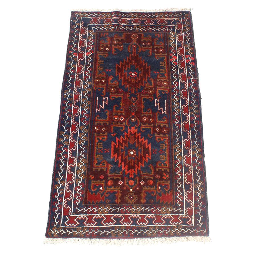 Hand Knotted Afghan Baluchi Rug For Sale