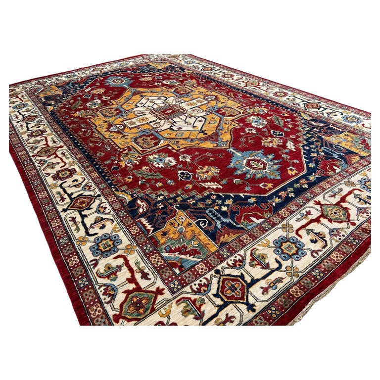 Fair Rug Hand-Knotted Afghan Heriz Rug Premium Hand-Spun Afghan Wool Fair Trade ...