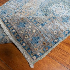 Hand-Knotted Afghan Mamluk Wool Runner Rug, 2'7" x 11'