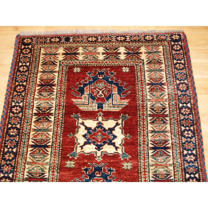 19th Century Hand Knotted Afghan Rug For Sale