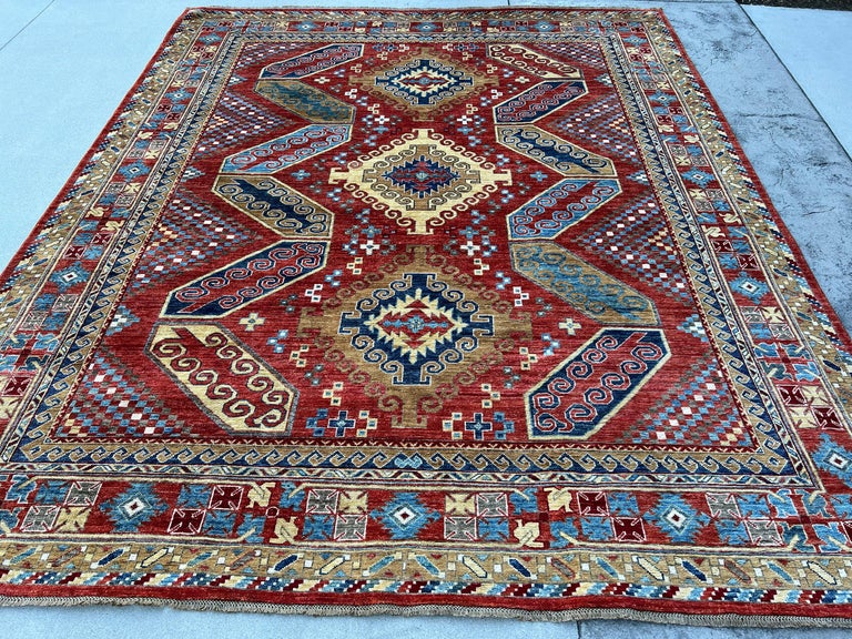 Aphgan Rug Hand-Knotted Afghan Rug Premium Hand-Spun Afghan Wool Fair Trade For ...