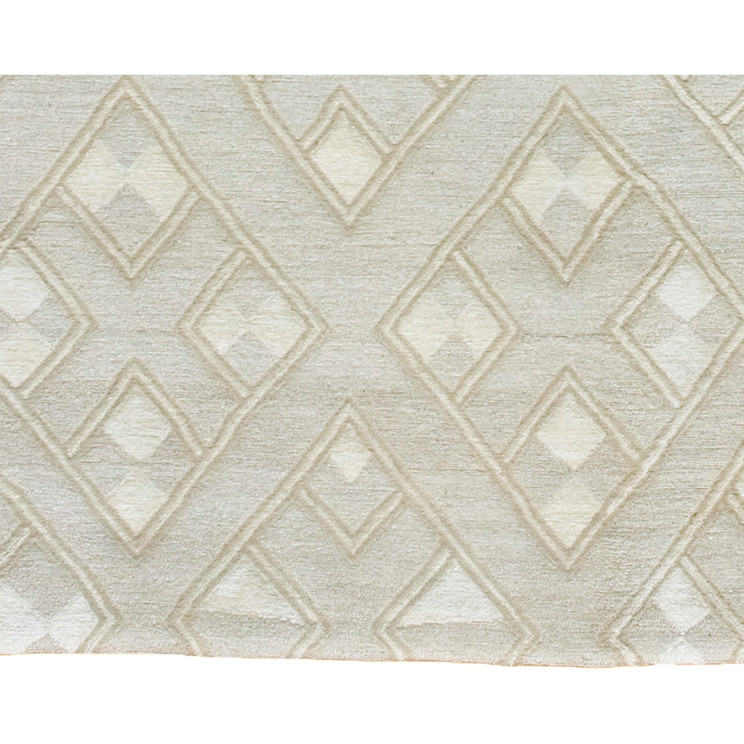 Luxury Modern Hand-Knotted African Igala 12x16 Rug In New Condition For Sale In Secaucus, NJ