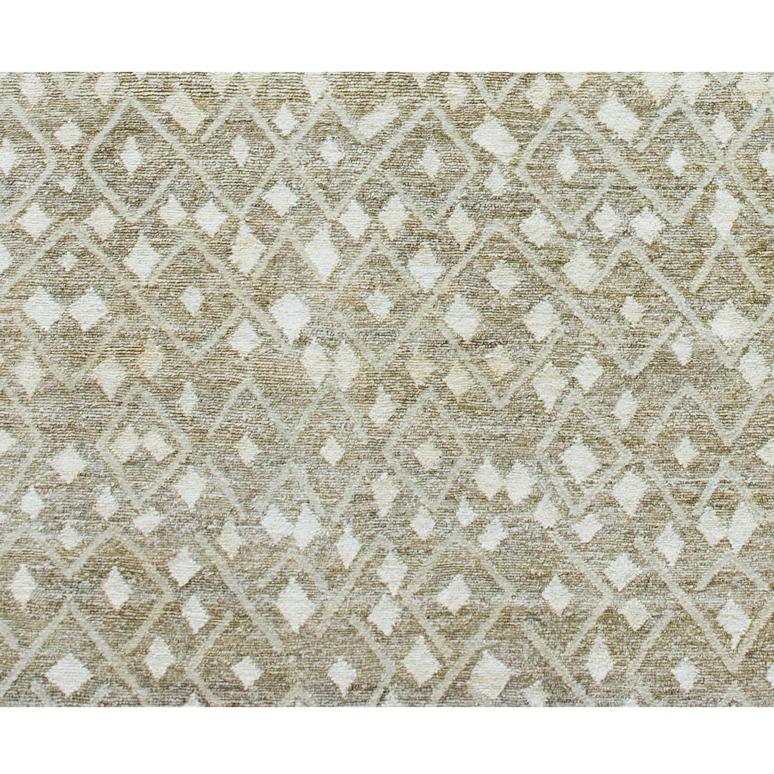 Contemporary Luxury Modern Hand-Knotted African Jukun 12x16 Rug For Sale