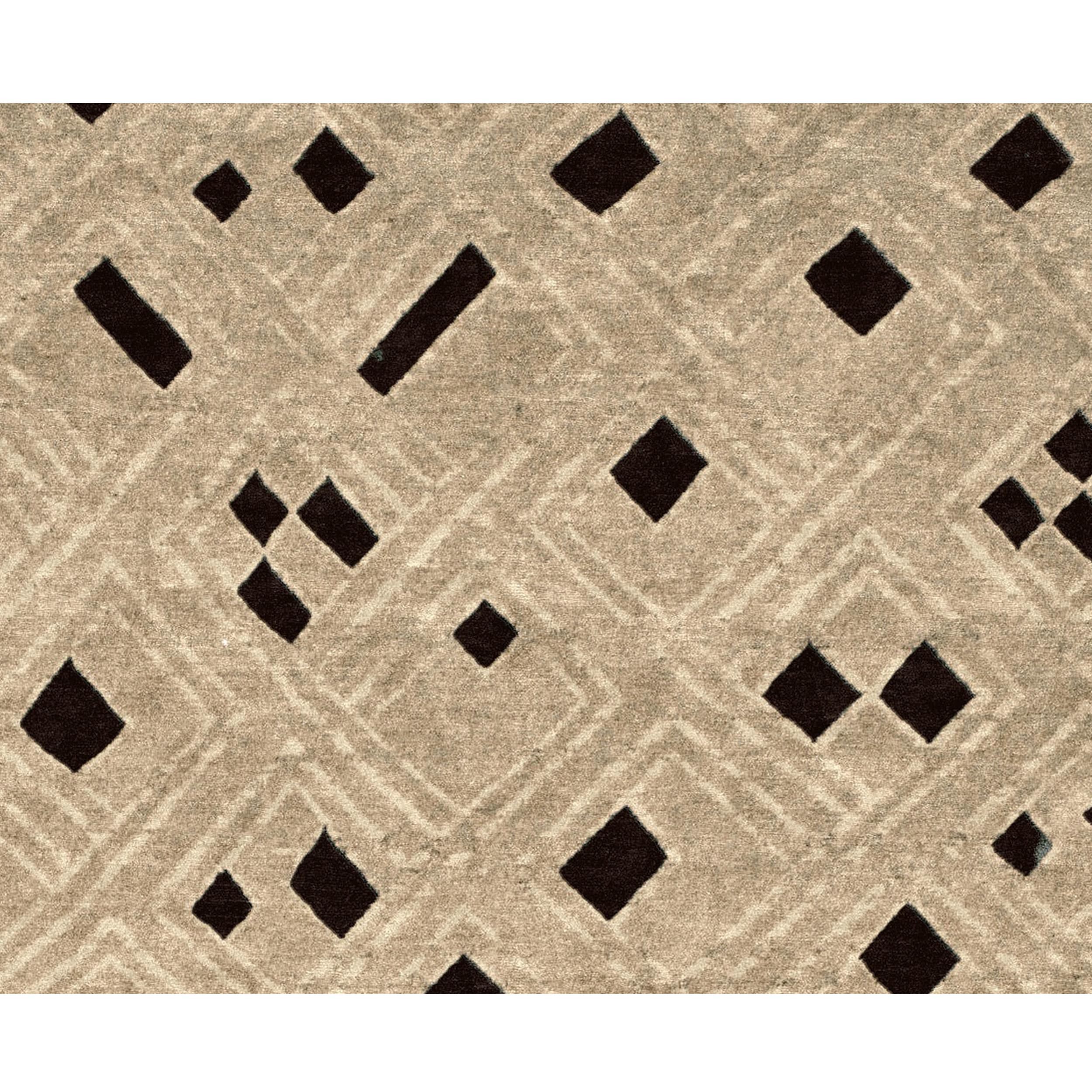 Luxury Modern Hand-Knotted African Kota 12x16 Rug In New Condition For Sale In Secaucus, NJ