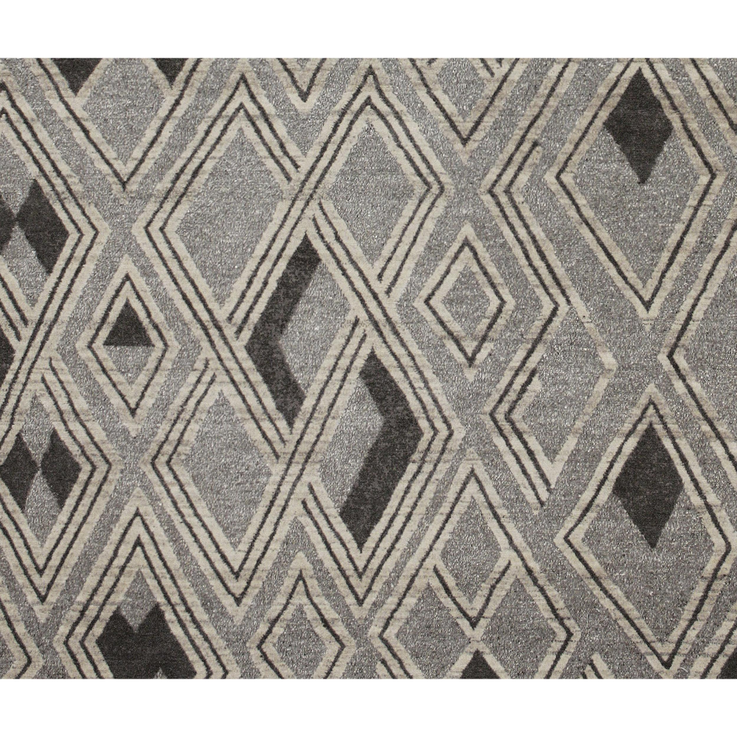 Nepalese Luxury Modern Hand-Knotted African Montol 12x16 Rug For Sale