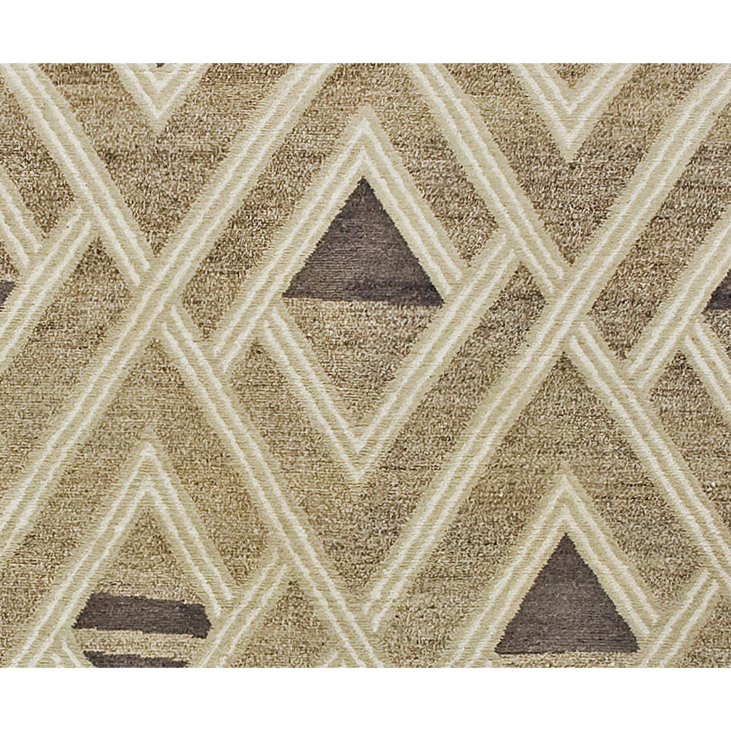 Lujosa Alfombra Nalu 12x16 Africana Moderna Anudada a Mano Anudado a mano en venta
